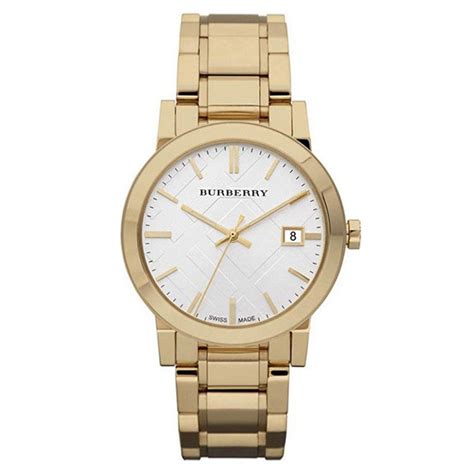 burberry herrenuhr bu9003|Burberry Men's BU9003 Large Check Goldtone .